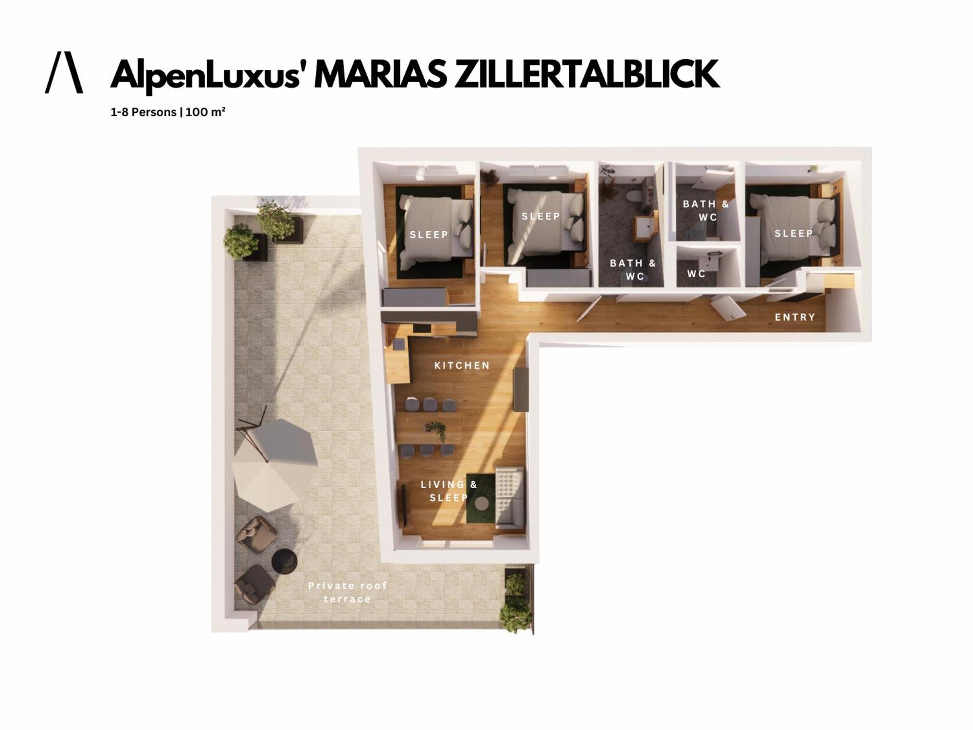 Alpenluxus Presents - Marias Zillertalblick With Roof Terrace, 3 Bedrooms & Parking Space Schlitters Exterior photo